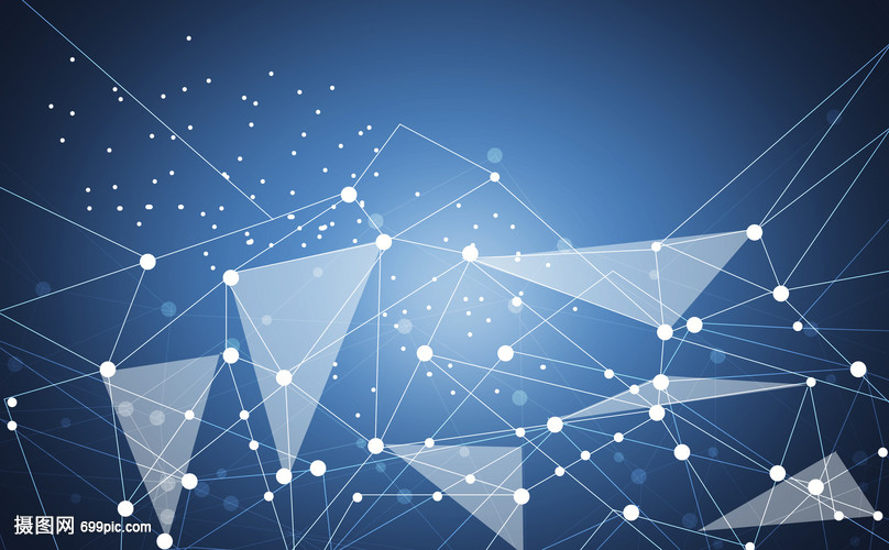 藍色科技線背景